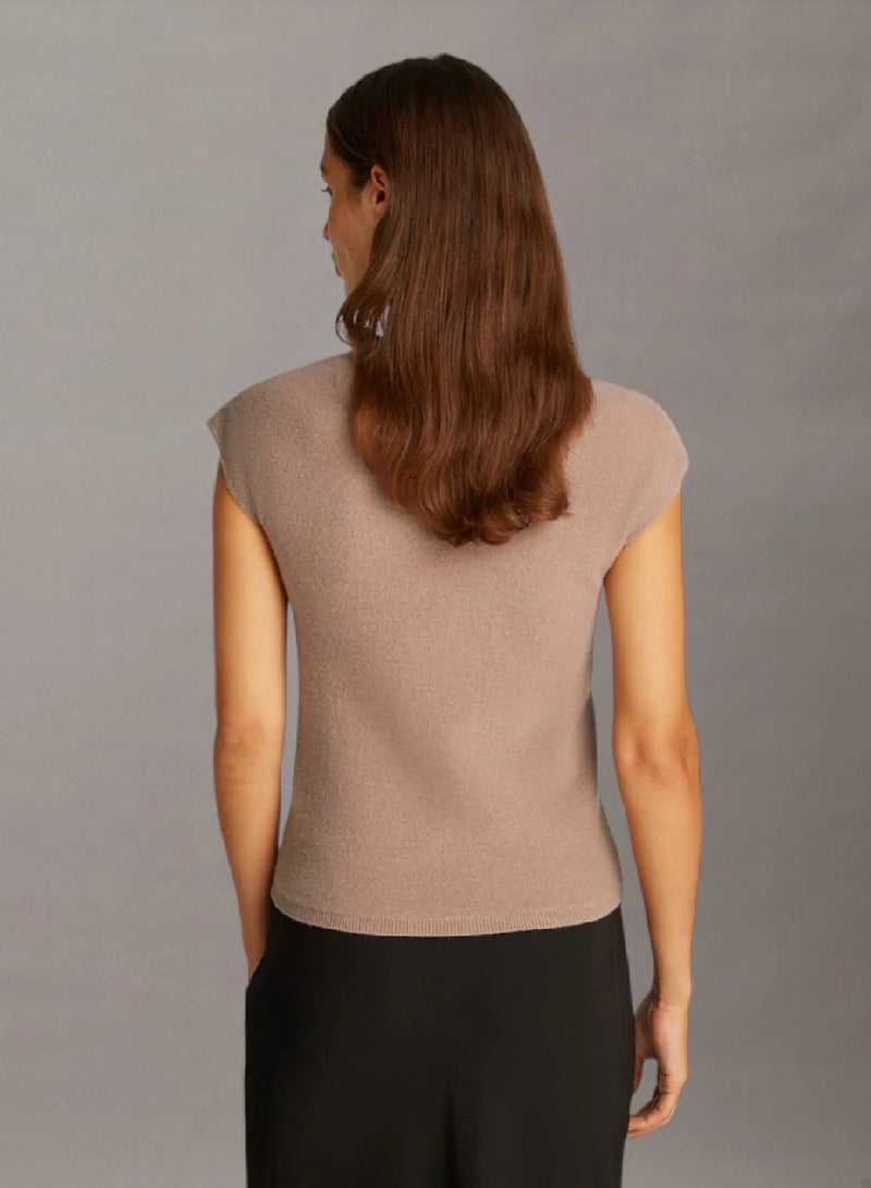 CALVIN KLEIN Slim Wool Short Sleeve Jumper - Image 3