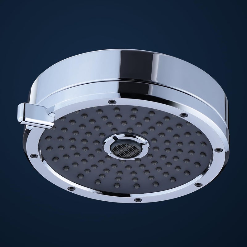 Hindware Italian Collection F160218CP 3-Flow Overhead Shower for Bathroom | Made of ABS | Rain, Mist & Per Mix Modes | Water Saving Feature | Works in 0.5-3.0 Bar Pressure | ARM NOT INCLUDED - Image 5