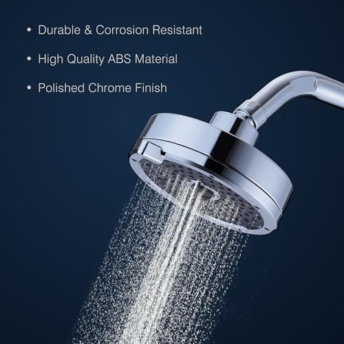 Hindware Italian Collection F160218CP 3-Flow Overhead Shower for Bathroom | Made of ABS | Rain, Mist & Per Mix Modes | Water Saving Feature | Works in 0.5-3.0 Bar Pressure | ARM NOT INCLUDED - Image 4