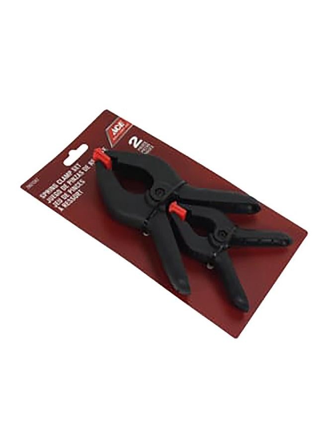 ACE 2-Piece Ergonomic Handle Sturdy Jaws Spring Clamp Set Black and Red XM18010633 - Image 3