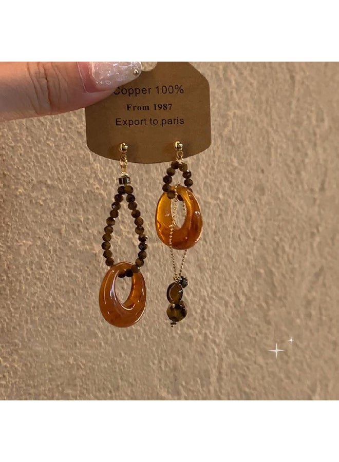 Autumn And Winter New Metal Glossy Ball Earrings, Feminine And High-end, Slimming Look Earrings For Square And Round Faces, Retro Ear Jewelry - Image 3