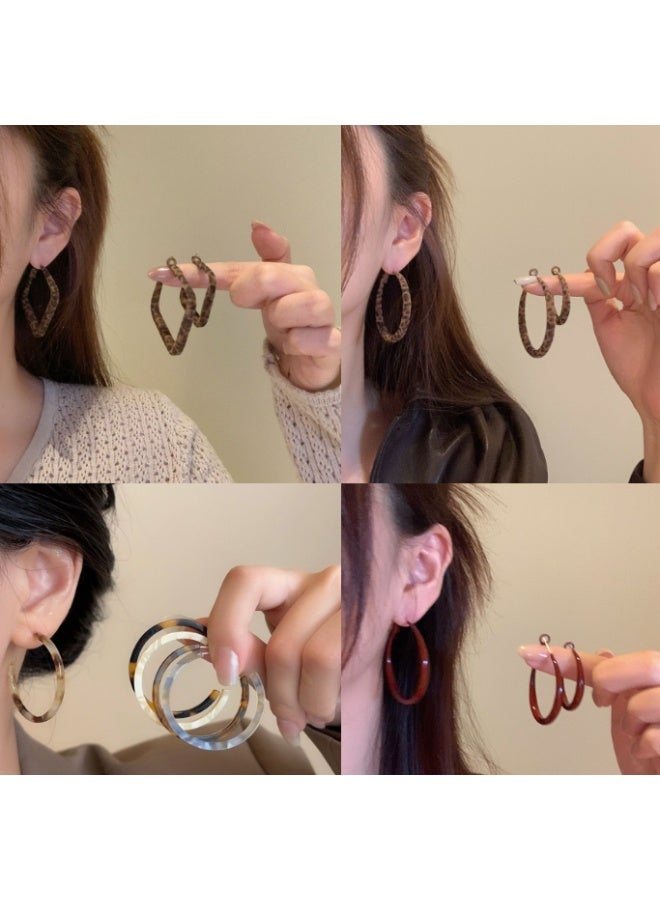 Autumn And Winter New Metal Glossy Ball Earrings, Feminine And High-end, Slimming Look Earrings For Square And Round Faces, Retro Ear Jewelry - Image 5