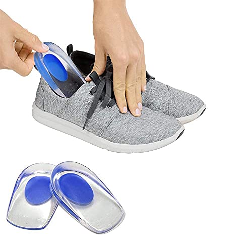 MINNESOTA Silicone Gel Cup Shoe Insole | Relieves Heel Pain | Plantar Fasciitis & Heel Spurs | Gel Insole For Shoes Men | High Heel Anti-skidding Pain Relieving Pad for Men Women Sport Hiking 1 Pair Blue - Image 1