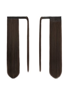 Straight Ponytail Extension - 26 Inch Long Straight Wrap Around Ponytail For Women Clip In Ponytail Hair Extensions Synthetic Brown Hair Pony Tails Hairpieces Daily - Dark Brown - pzsku/ZDB5AFBBE58B8FCDCCDDDZ/45/_/1733730012/44f7456f-3963-4094-b394-4cd5e3816580