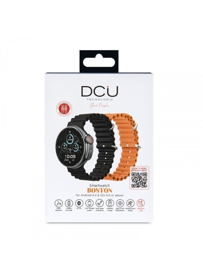 DCU TECNOLOGIC DCU 34157018 Smartwatch BOSTON 1.43" AMOLED Display, Bluetooth Calls, Heart Rate, Sports & Sleep Monitor. - Image 2