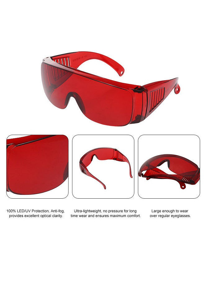 Generic - Dental Eye Protection Spectacles Red Goggle Glasses Protective Eye Curing Light Whitening UV For Dentist - Image 1