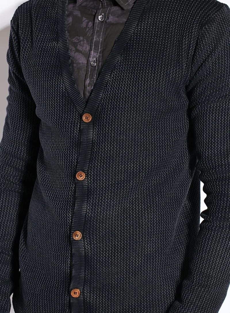 !Solid Staton Knitted Plain Cardigan