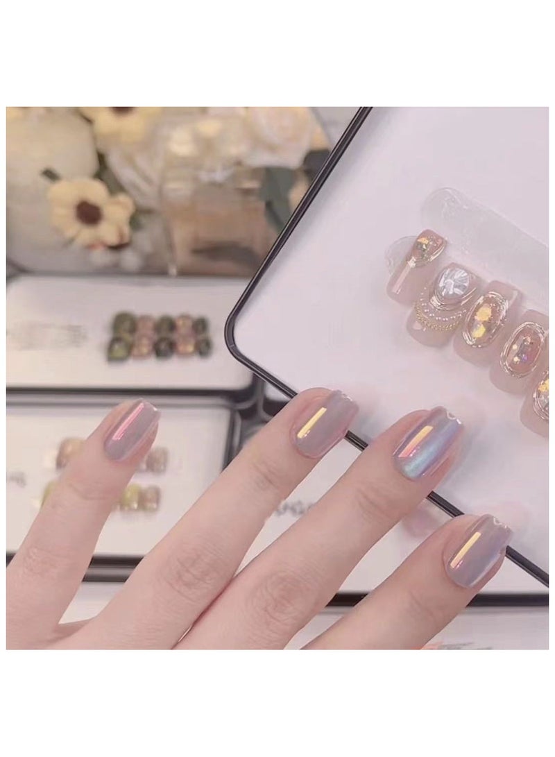 بينزو بيوتي بينزو جمال الأظافر اليدوية القط العين ، 10 قطعة ، مسمار الفن ، الاكريليك الأظافر ، الأظافر وهمية - Image 2