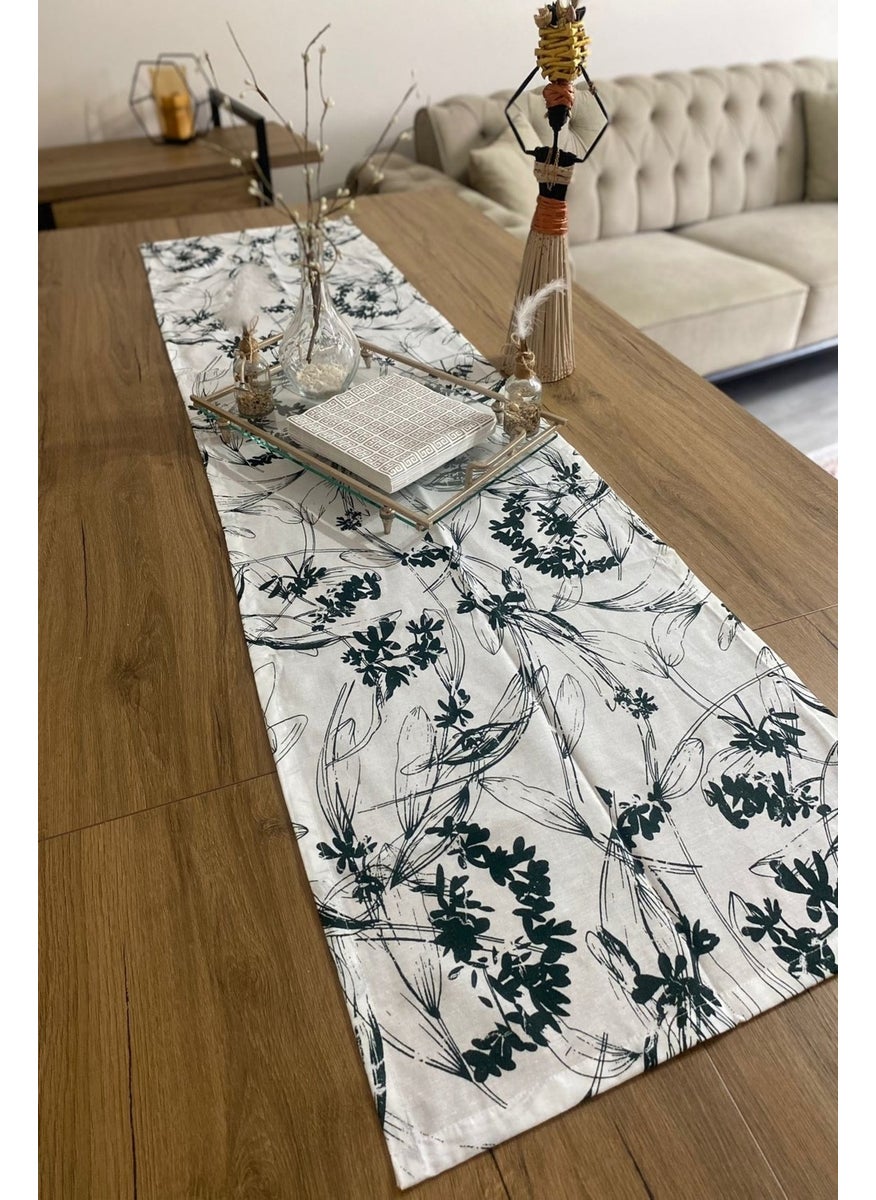 40X150 Green Floral Fine Linen Decorative Runner - pzsku/ZDB5B4C59E2F5BDD428E6Z/45/_/1726144329/3f159417-d4be-4e31-af23-3b6e8a0ef765