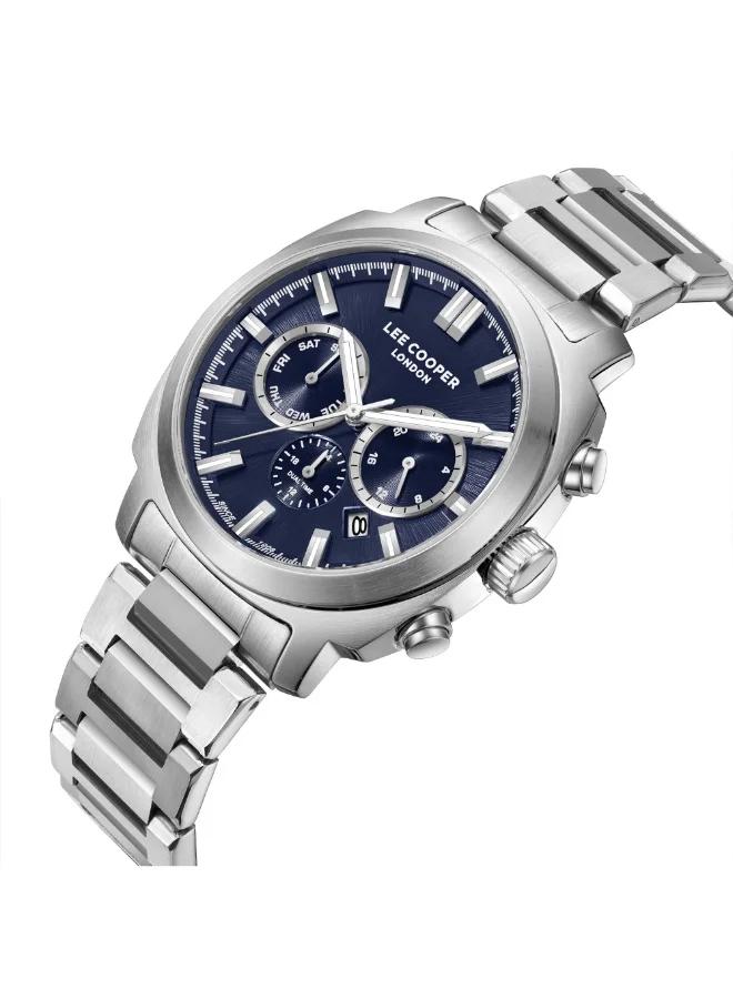 لي كوبر ساعة رجالية معدنية متعددة الوظائف ٤٢ مم