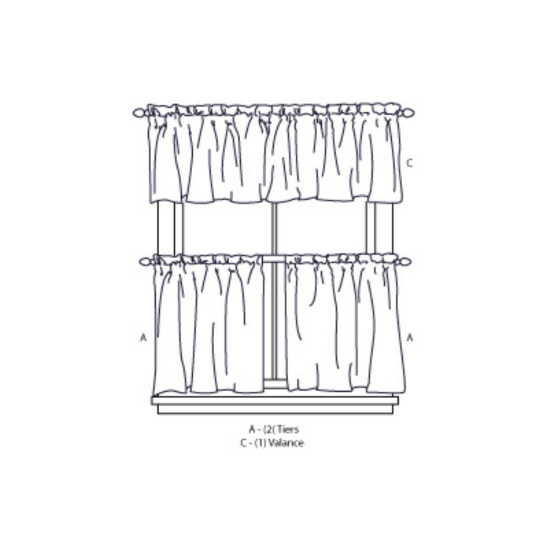 CHF Industries Wines Kitchen Curtain Set 36-inch Length - Image 2