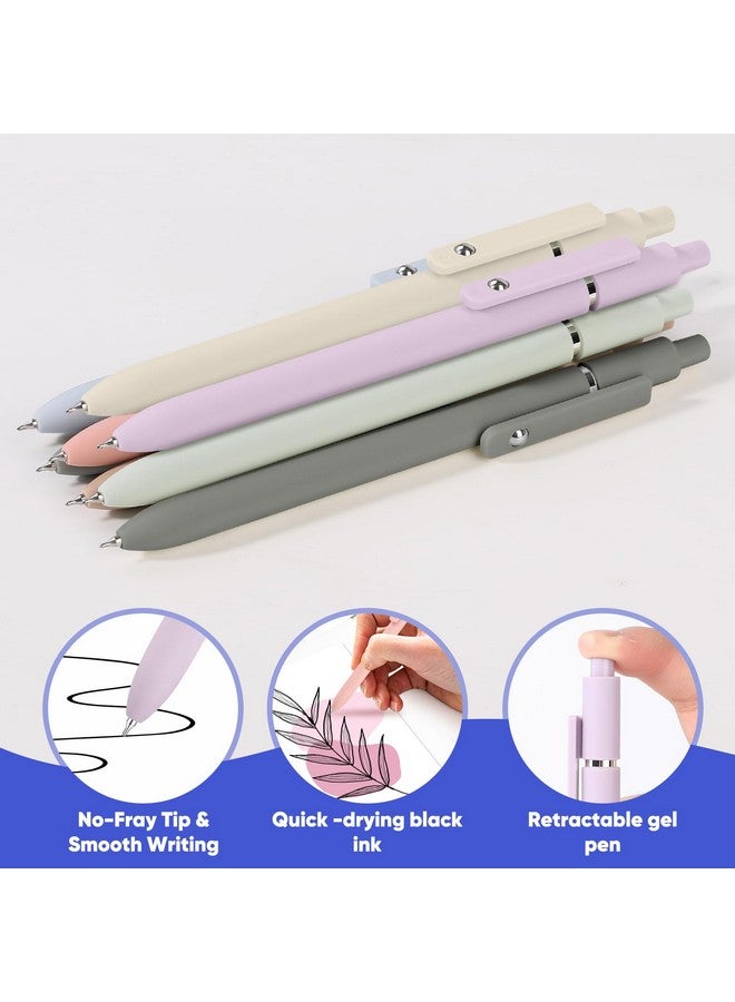 Vanhench Christmas Gifts Stocking Stuffers, Aesthetic Gel Pens, 0.5Mm Fine Point Black Cute Pens Office Desk Accessories, Japanese Stationary Home Work Essentials Nurse School Supplies,Teen Girl Birthday Gifts - Image 4