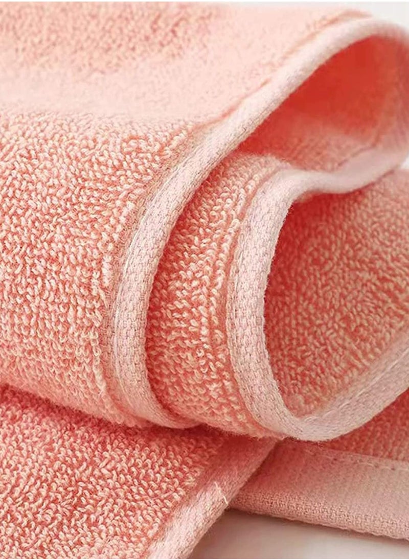 Y&D Hand Towels for Bathroom Set 4 Piece, 100% Cotton Bath Towel, Face Towel Soft Highly Absorbent Adults and Children Kitchen, 14x29 Inch (Pink White Blue Gray)  - Image 2