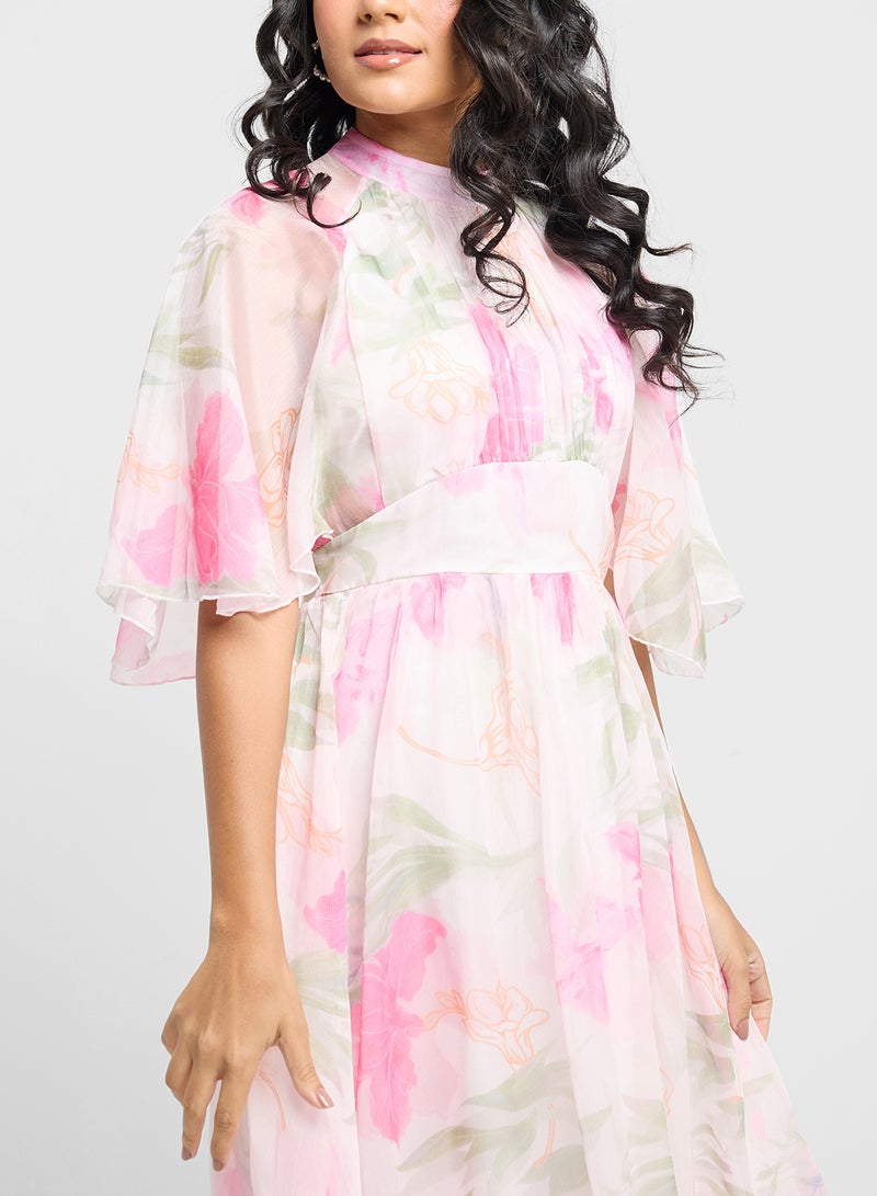 ايلا فستان بطبعة زهور - Image 3