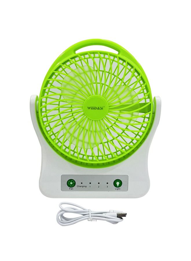 WEIDASI Rechargeable Emergency Fan with Light Weidasi WD-202 - Car Fan, Office, Home, Outdoor - Image 2
