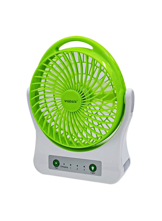WEIDASI Rechargeable Emergency Fan with Light Weidasi WD-202 - Car Fan, Office, Home, Outdoor - Image 4