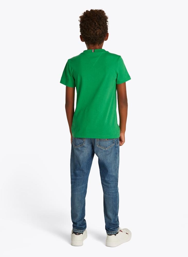 TOMMY HILFIGER Kids Logo Flag Short Sleeve T-Shirt  - Image 2