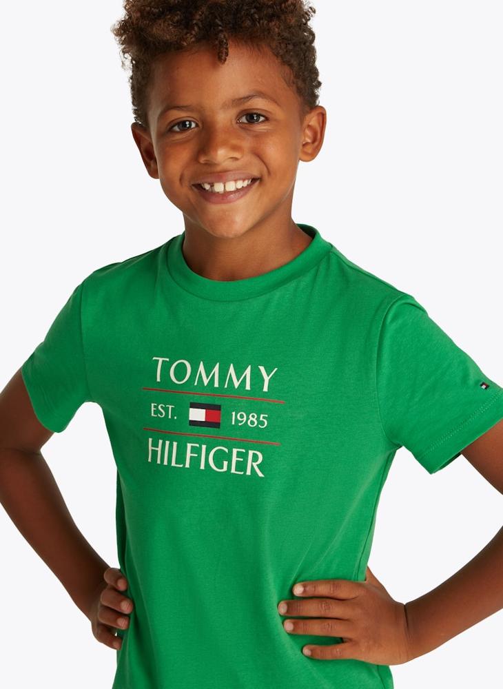 TOMMY HILFIGER Kids Logo Flag Short Sleeve T-Shirt  - Image 3