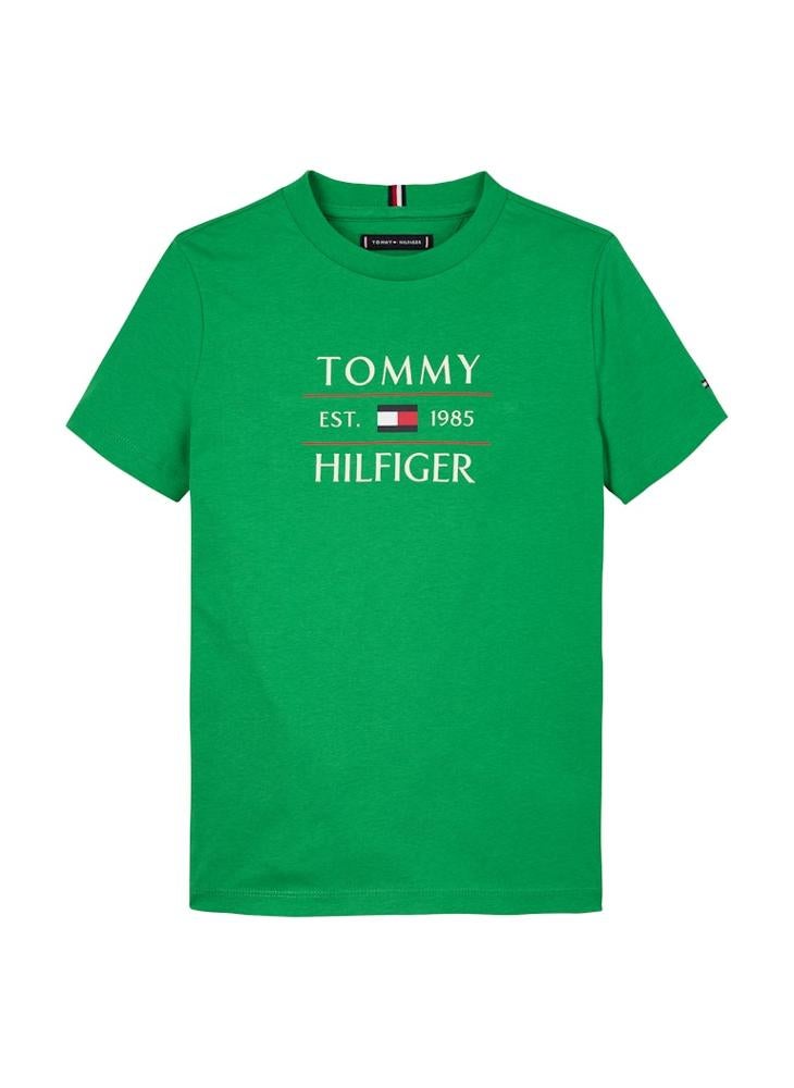 TOMMY HILFIGER Kids Logo Flag Short Sleeve T-Shirt  - Image 4
