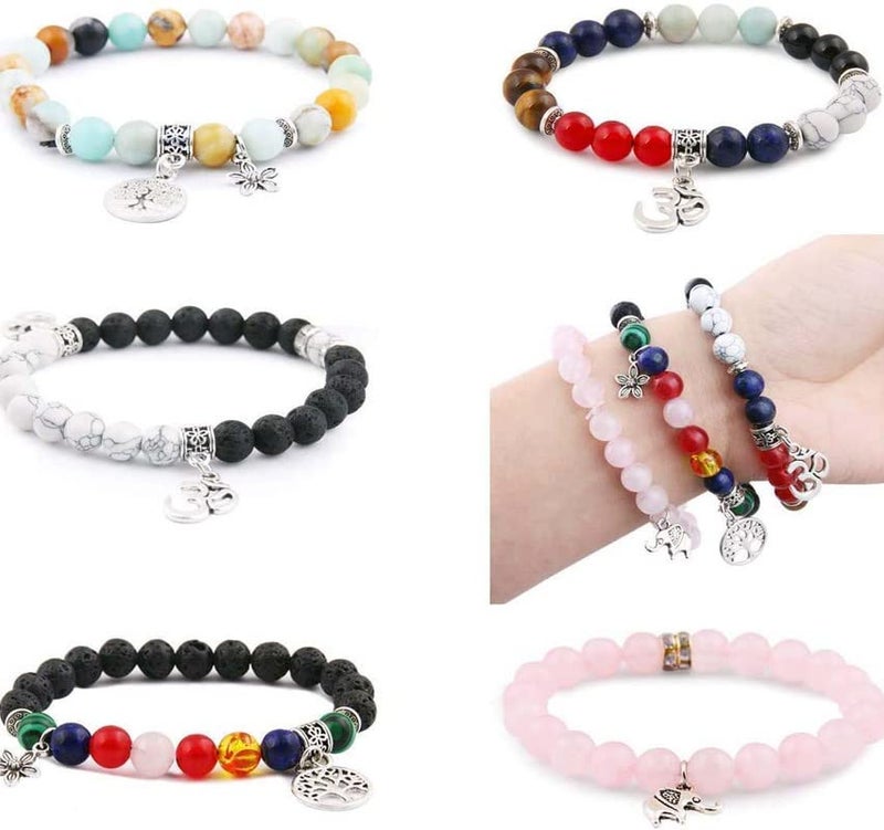 DIY Crafts 100 Pcs Kit, Mix Kit, Crystal Beads for Jewelry Making, Natural Stone Beads for Bracelets, Gemstone Beading & Jewelry N (100 Pcs Kit, Mix Kit) - Image 5