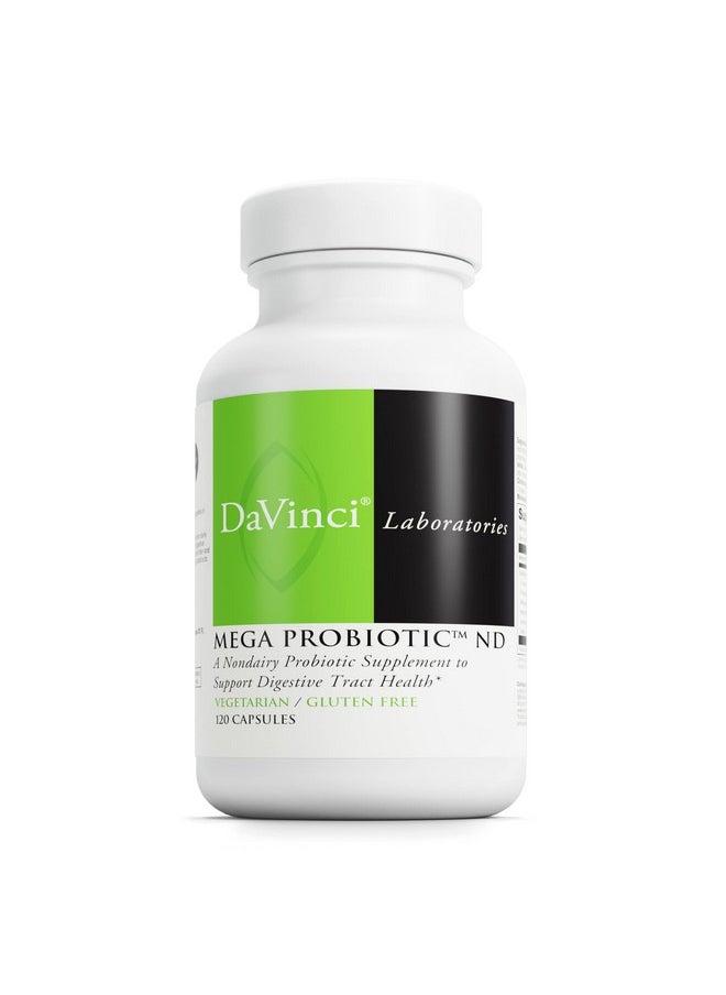DaVinci Laboratories of Vermont Davinci Labs Mega Probiotic Nd Nondairy Probiotic Supplement To Support Gut Health Digestive Health And Neurological Health* With Nondairy Probiotic Complex Glutenfree 120 Vegetarian Caps  - Image 1