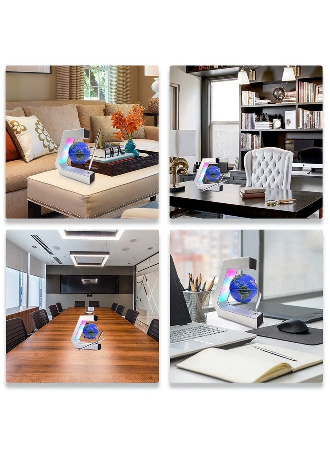 Flagest Magnetic Levitation Globe With Led Lights & Touch Control And Pen, Floating Globes For Educational Home Office Desk Bookshelf Decor, Birthday Anniversary Holiday Creative Item(3.3 Inches Globe) - Image 4