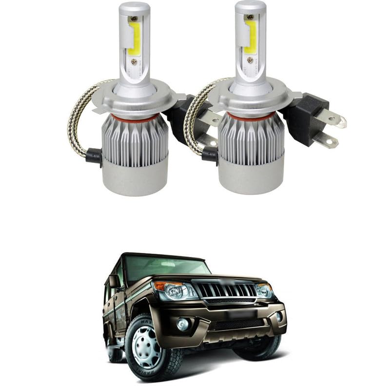 LOVMOTO Universal For Car C6 LED Car H4 All in One White Light Bulb 3800LM 36W LED Car Headlight Conversion Kit (Pack of 2) Comfortable With Bol-ero - Image 1