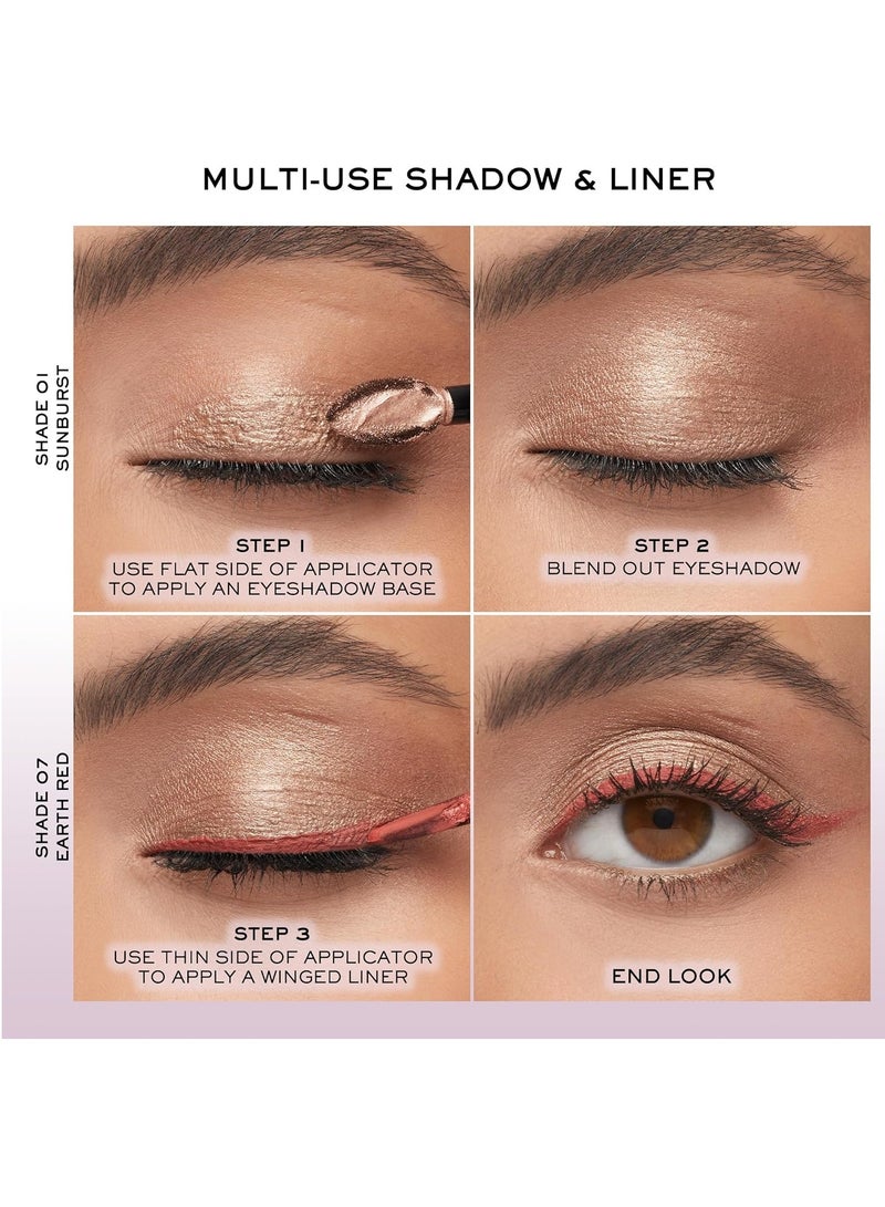 LANCOME Idôle Tint Long Wear Liquid Eyeshadow & Eyeliner - Multi-Use Eye Makeup in Shimmery & Matte Finishes - Buildable Color & Up to 16H of Wear Desert Sand: Neutral Bronze Shimmer - Image 3