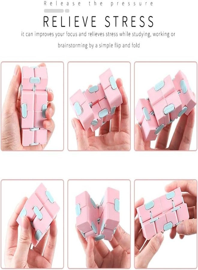 ZELVO Flip, Turn and Spin Mini Infinity Cube Toy for Kids, Teens and Adults | Stress and Anxiety Relief | Featherlight Fidget Sensory Tool | Long Hours Play Toy - Image 3
