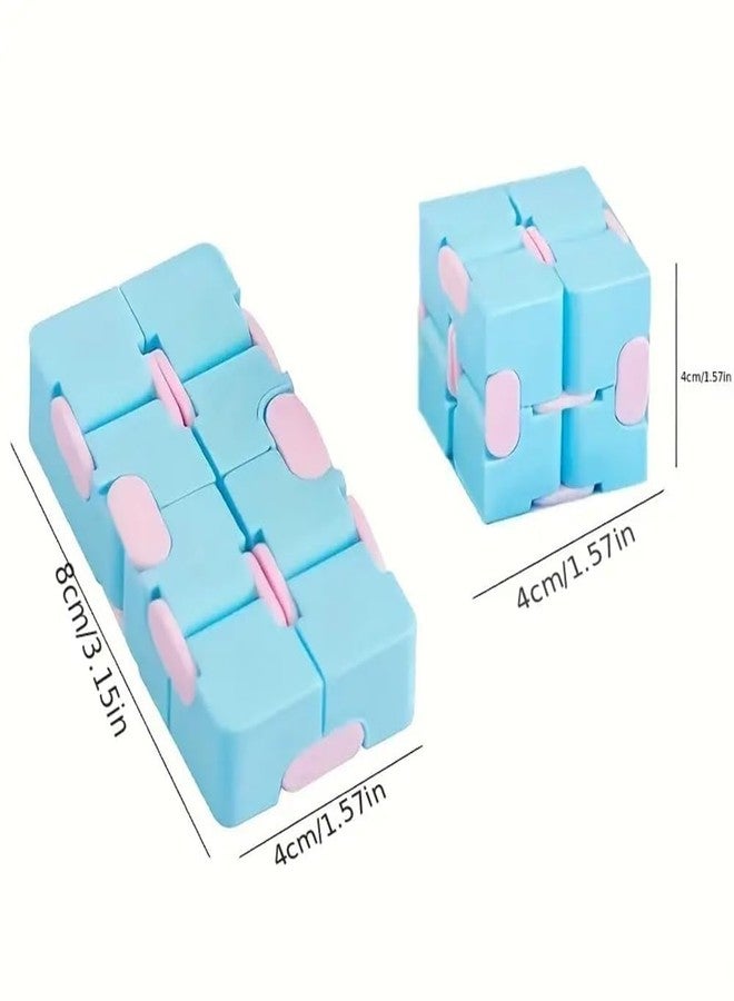ZELVO Flip, Turn and Spin Mini Infinity Cube Toy for Kids, Teens and Adults | Stress and Anxiety Relief | Featherlight Fidget Sensory Tool | Long Hours Play Toy - Image 2