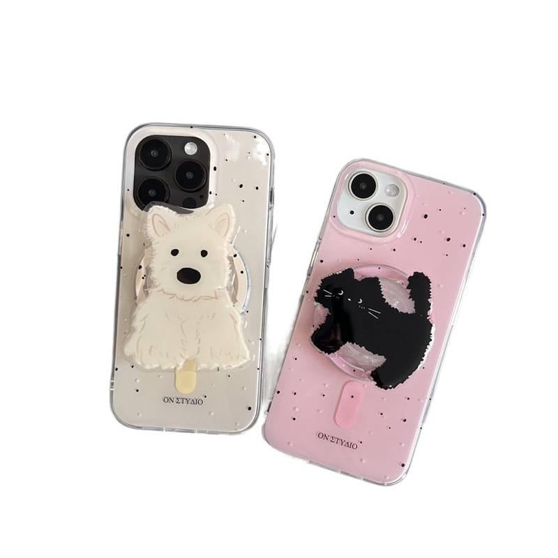 MagSafe Case | TPU | Drop Protection | Kickstand | Polka Dot | Shockproof Cover for iPhone 14 / 14 Plus / 14 Pro / 14 Pro Max - Image 4