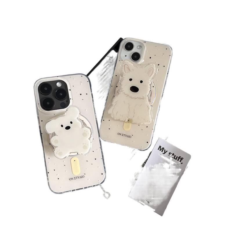 MagSafe Case | TPU | Drop Protection | Kickstand | Polka Dot | Shockproof Cover for iPhone 14 / 14 Plus / 14 Pro / 14 Pro Max - Image 2
