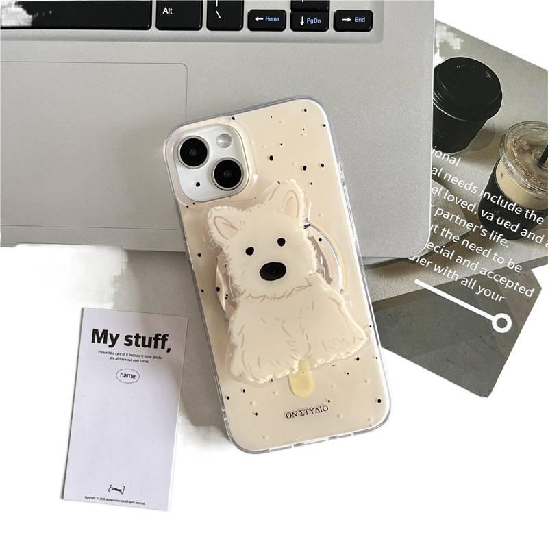 MagSafe Case | TPU | Drop Protection | Kickstand | Polka Dot | Shockproof Cover for iPhone 14 / 14 Plus / 14 Pro / 14 Pro Max - Image 1