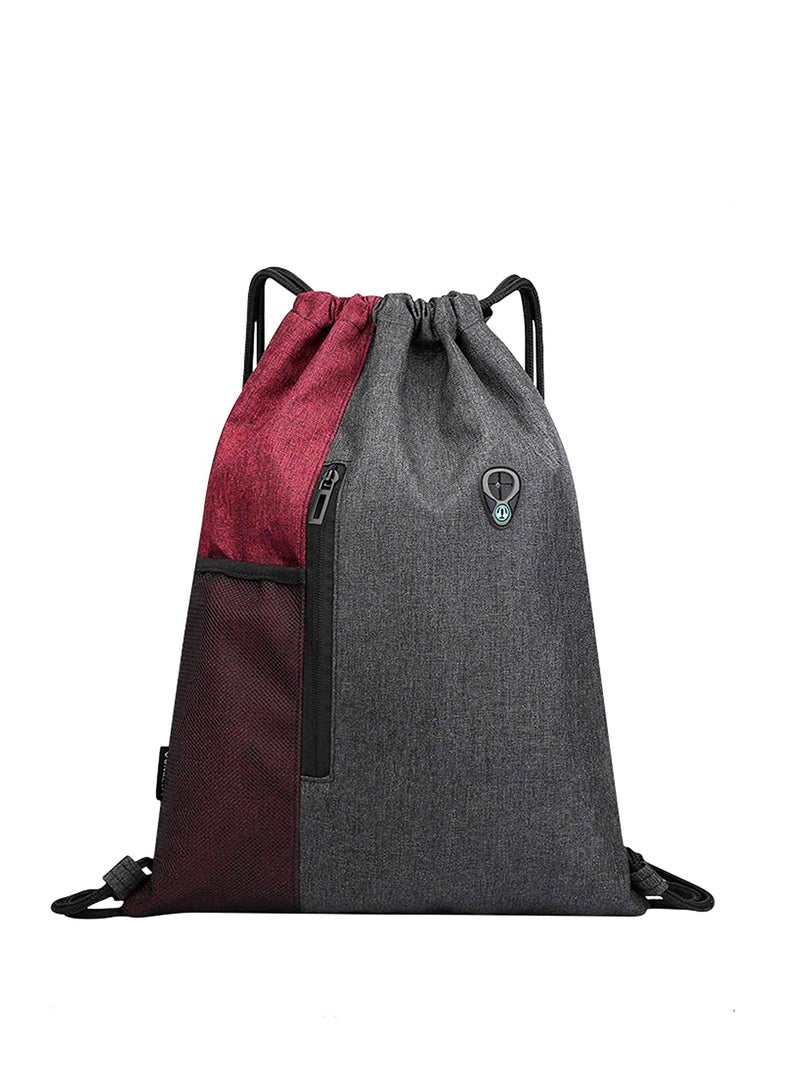 Excefore حقيبة ظهر برباط، حقيبة رياضية مع جيب، حقيبة رياضية للصالة الرياضية، حقيبة ظهر للتمارين الخارجية والجري والسباحة للجنسين - Image 1