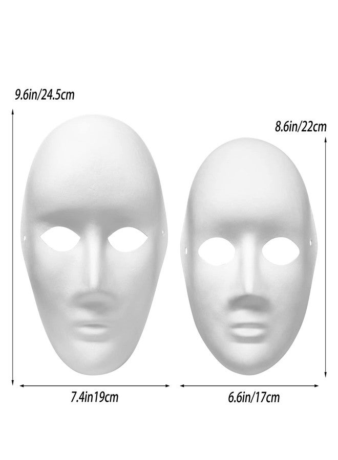Qavctw 6PCS Paper Mache Mask Paper Masks for Crafts Blank to Decorate DIY Mask Paintable Masks Dress Up for Masquerade Halloween Cosplay Costume Party Favors - Image 3
