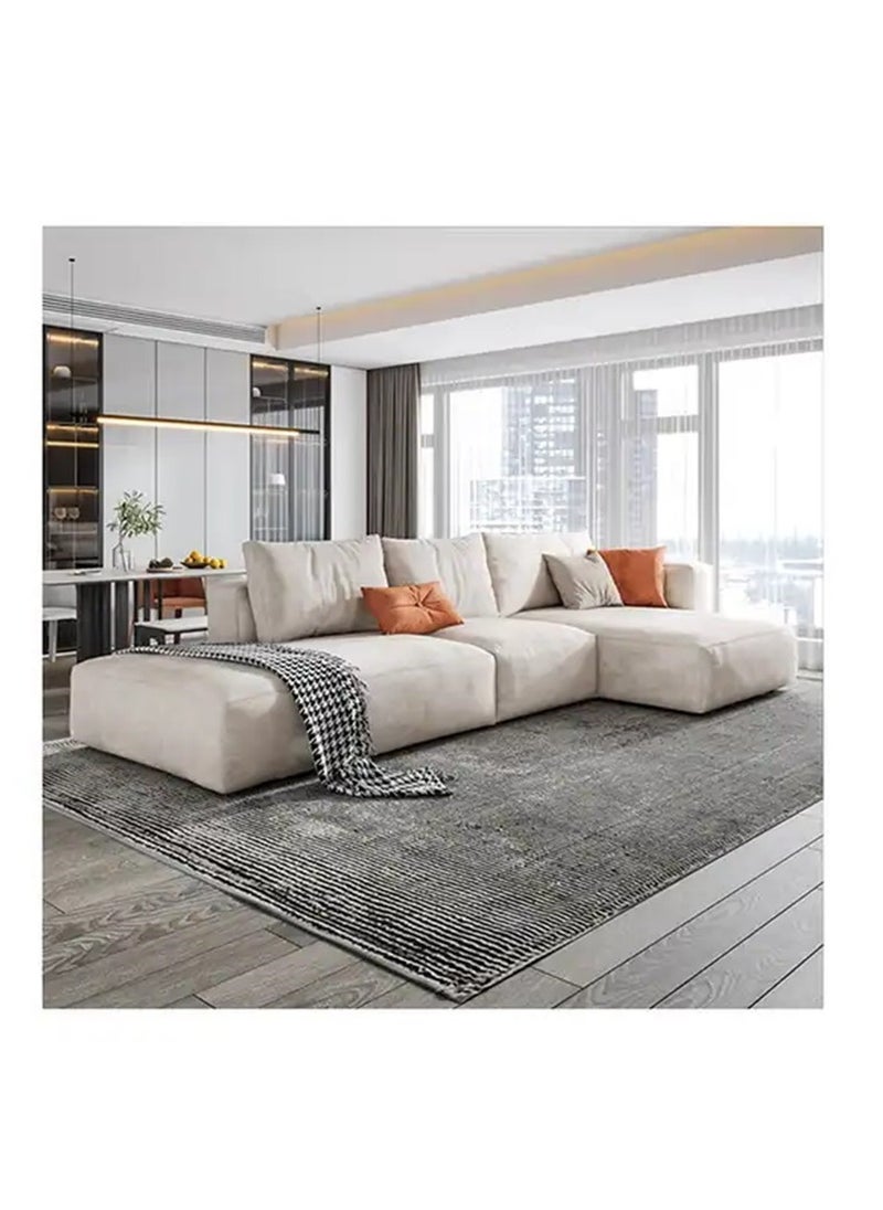 Comfynest Modern L Shape Corner Sofa Set Light Luxury Minimalism Glam Style Sectional Sofa  - Image 1