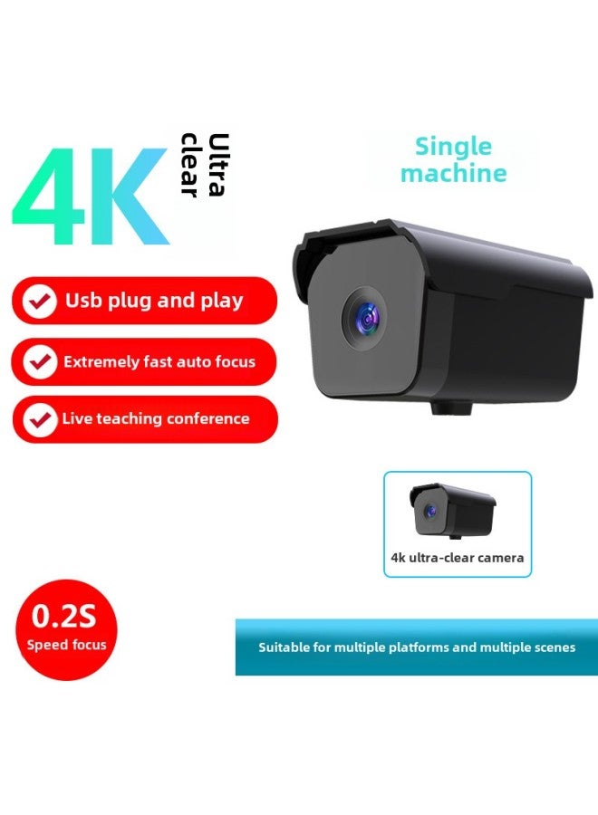Live Camera 4k HD Usb Speed Auto Focus Computer Notebook Shake Sound Special Equipment Camera Head-Color:4K Single Camera-Fast Focus-Live/Conference/Teaching  - Image 1