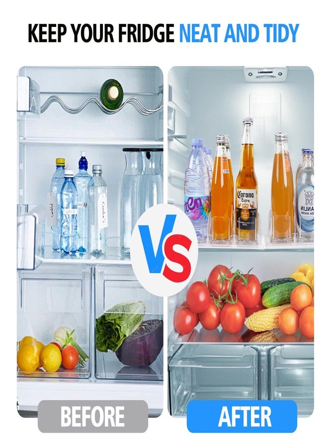 SOLY Drink Organizer for Fridge, Soda Can Dispenser for Refrigerator, Automatic Drink Dispenser Holds 6-20oz, 4 Row, 14.96" Deep - Image 5