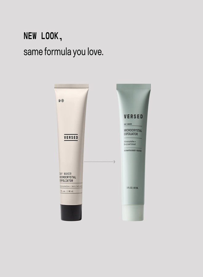 Versed Day Maker Microcrystal Exfoliating Cleanser - Creamy Facial Wash Helps Clear Dead Skin Cells - Microcrystalline, Biodegradable Alternative to Microbeads - Vegan (3 fl oz) - Image 4