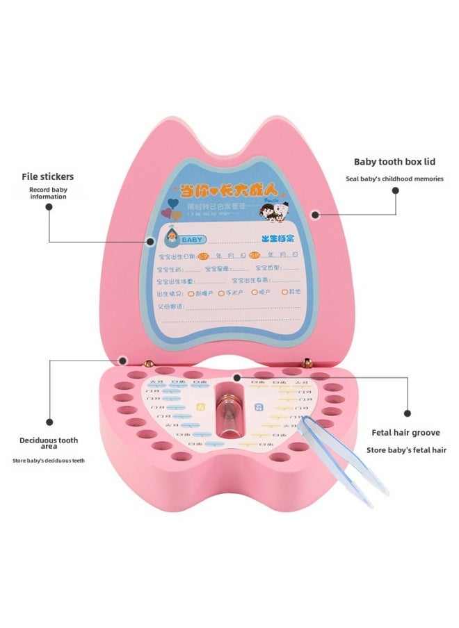 Generic Children's Deciduous Teeth Box Teeth Collection Box Storage Box Baby's Replacement Deciduous Teeth Commemorative Box-Color:Little Boy (Blue)  - Image 4