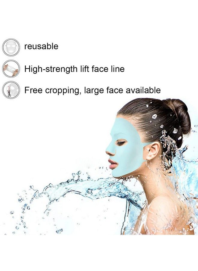 Geoot 2 Pack Reusable Silicone Face Mask Holder Silicon Mask Cover For Sheet Prevent Evaporation(White + Pink) - Image 3