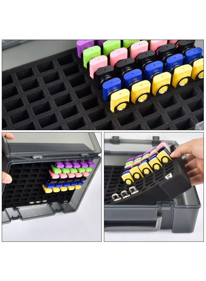 FULLCASE Flash Drive Case USB Memory Stick SD Card Storage Organizer- Holds 104pcs Thumb Drive Electronic Accessories Holder for Sandisk/for Samsung/for Inland/for PNY/for Netac (Gray)  - Image 3