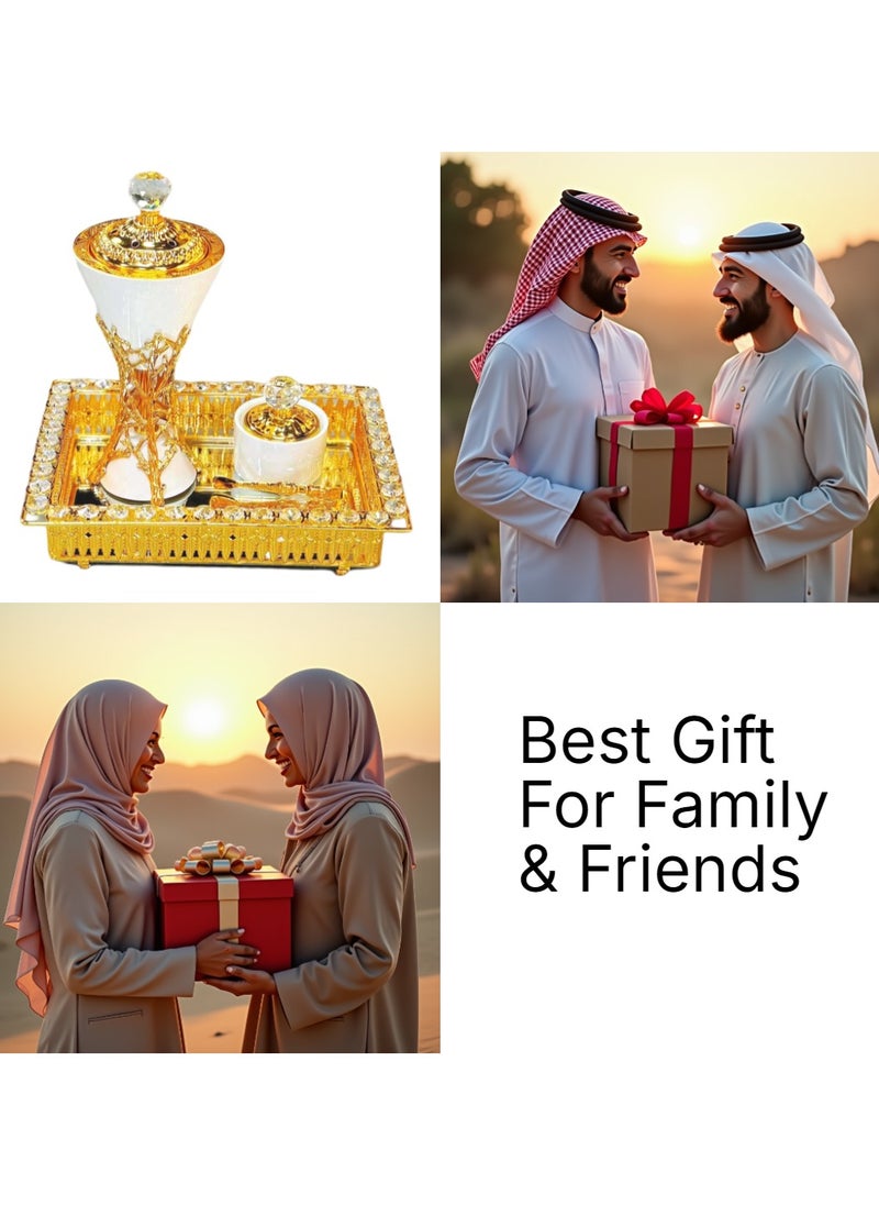 بخور بوسيدين - مجموعة مبخرة البخور ذات التصميم الأنيق وحامل العود العربي لعطر المنزل والمكتب - Image 1