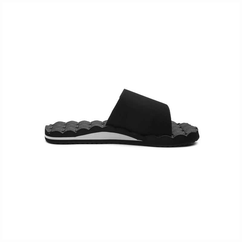 Volcom Men's Recliner Sandals â€“ Water-Friendly Flip Flops with Recliner Comfort Foam Footbed, Black White, 10 - Image 4
