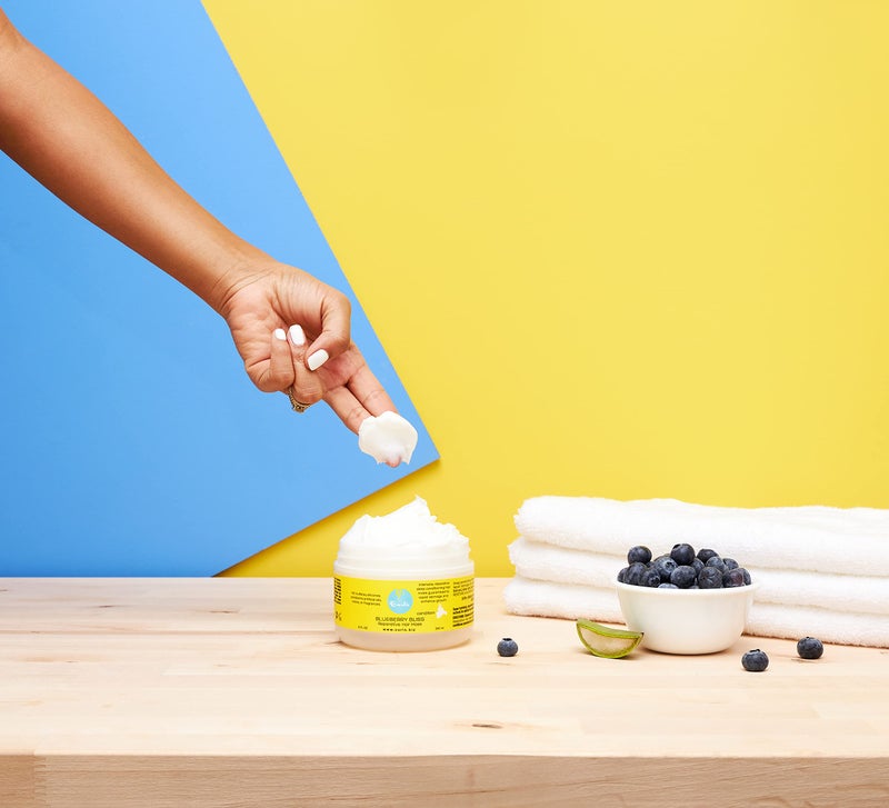 Curls Blueberry Bliss Hair Mask and Moisturizer Bundle - Repair, Protect, Restore, Grow, and Refresh 8 Fl Oz and 8oz - Image 4