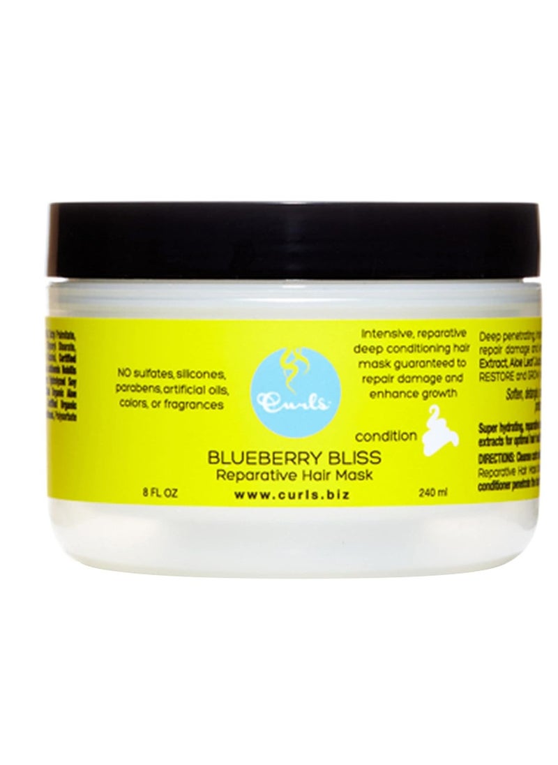 Curls Curls Blueberry Bliss Hair Mask and Moisturizer Bundle - Repair, Protect, Restore, Grow, and Refresh 8 Fl Oz and 8oz  - Image 4