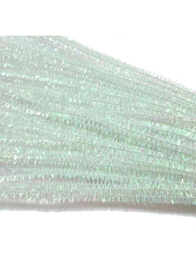 Carykon 200 Pcs Glitter Tinsel Creative Arts Stems Pipe Cleaners12 Inch (Colorful White) - Image 3