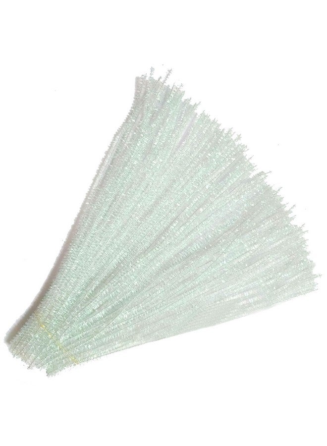 Carykon 200 Pcs Glitter Tinsel Creative Arts Stems Pipe Cleaners12 Inch (Colorful White) - Image 4