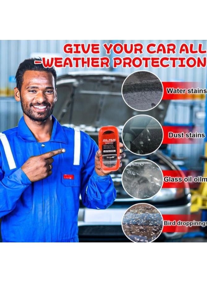 Automotive Oil Film Cleaning Brush, Glass Cleaning Board, Car Windshield Cleaner & Remover, Powerful Visual Effect Enhancer - Image 4