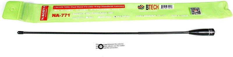 BTECH Authentic Genuine Nagoya NA-771 15.6-Inch Whip VHF/UHF (144/430Mhz) Antenna SMA-Female for and BaoFeng Radios - Image 3
